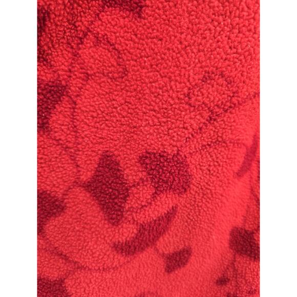 Vintage Patagonia Synchilla Fleece Pullover 1/4 Zip Size MED Floral Design Red - Picture 10 of 10